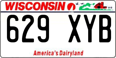WI license plate 629XYB