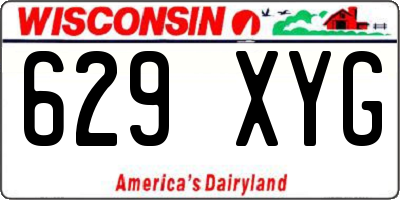 WI license plate 629XYG