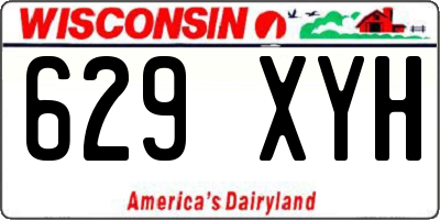 WI license plate 629XYH