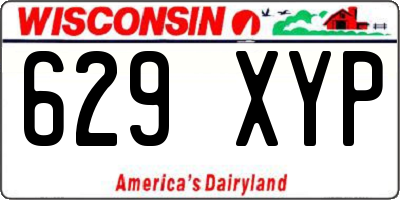 WI license plate 629XYP