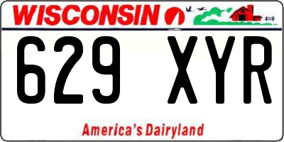 WI license plate 629XYR