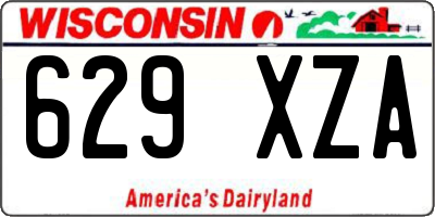 WI license plate 629XZA