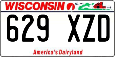 WI license plate 629XZD