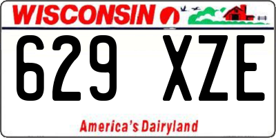 WI license plate 629XZE