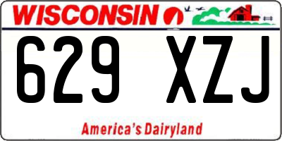 WI license plate 629XZJ