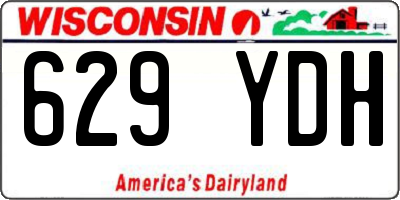 WI license plate 629YDH