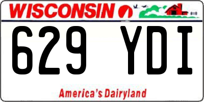 WI license plate 629YDI