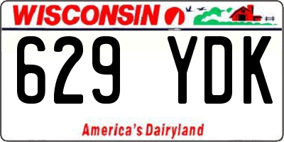 WI license plate 629YDK