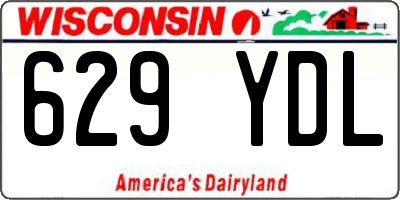 WI license plate 629YDL