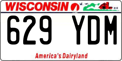 WI license plate 629YDM