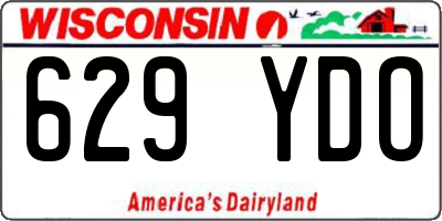 WI license plate 629YDO