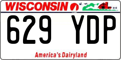 WI license plate 629YDP