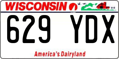 WI license plate 629YDX