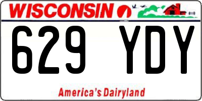 WI license plate 629YDY