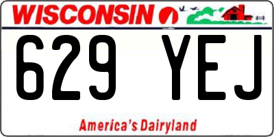 WI license plate 629YEJ