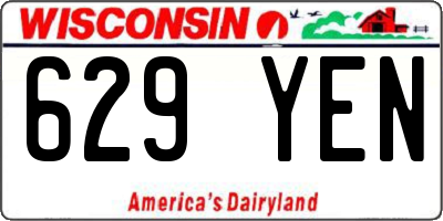 WI license plate 629YEN