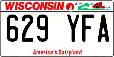 WI license plate 629YFA