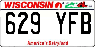 WI license plate 629YFB