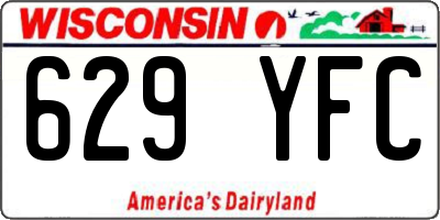 WI license plate 629YFC