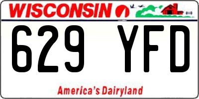 WI license plate 629YFD