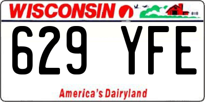 WI license plate 629YFE