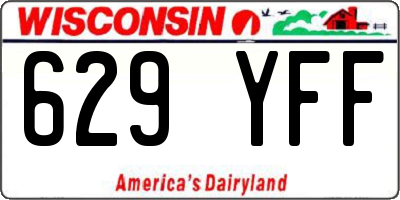 WI license plate 629YFF