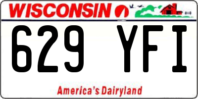 WI license plate 629YFI