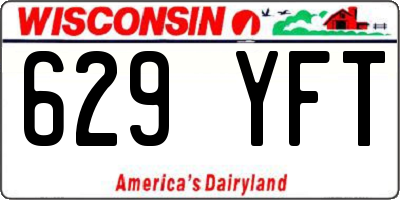WI license plate 629YFT