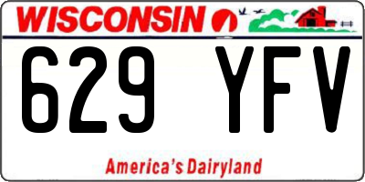 WI license plate 629YFV