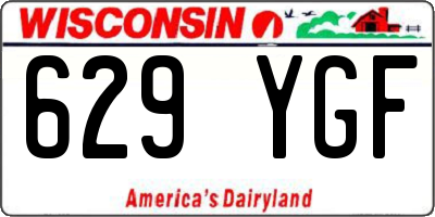 WI license plate 629YGF