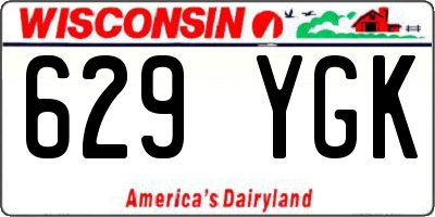 WI license plate 629YGK