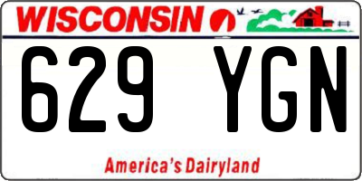 WI license plate 629YGN