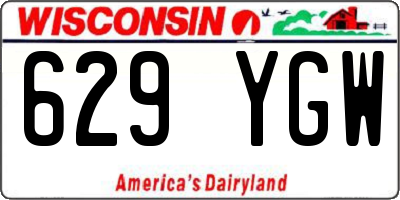 WI license plate 629YGW