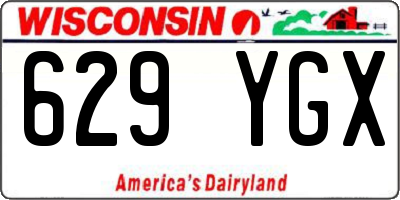 WI license plate 629YGX