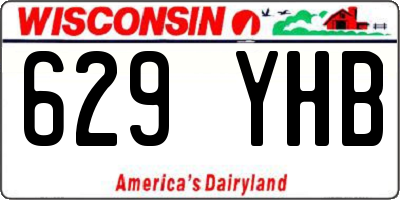 WI license plate 629YHB