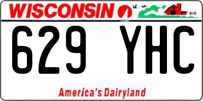 WI license plate 629YHC