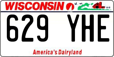 WI license plate 629YHE