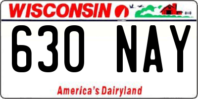 WI license plate 630NAY