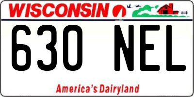WI license plate 630NEL