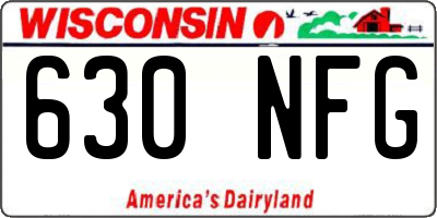 WI license plate 630NFG