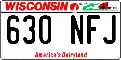WI license plate 630NFJ