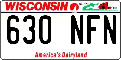 WI license plate 630NFN