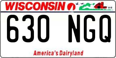 WI license plate 630NGQ