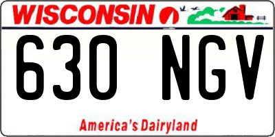 WI license plate 630NGV