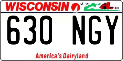 WI license plate 630NGY