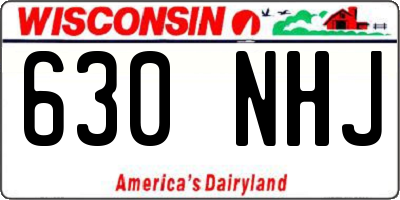 WI license plate 630NHJ