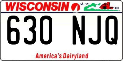 WI license plate 630NJQ