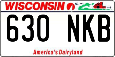 WI license plate 630NKB