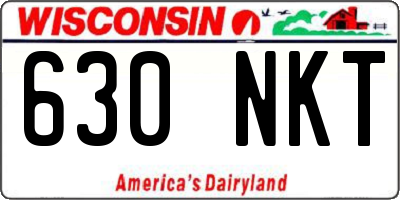 WI license plate 630NKT