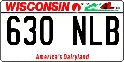 WI license plate 630NLB